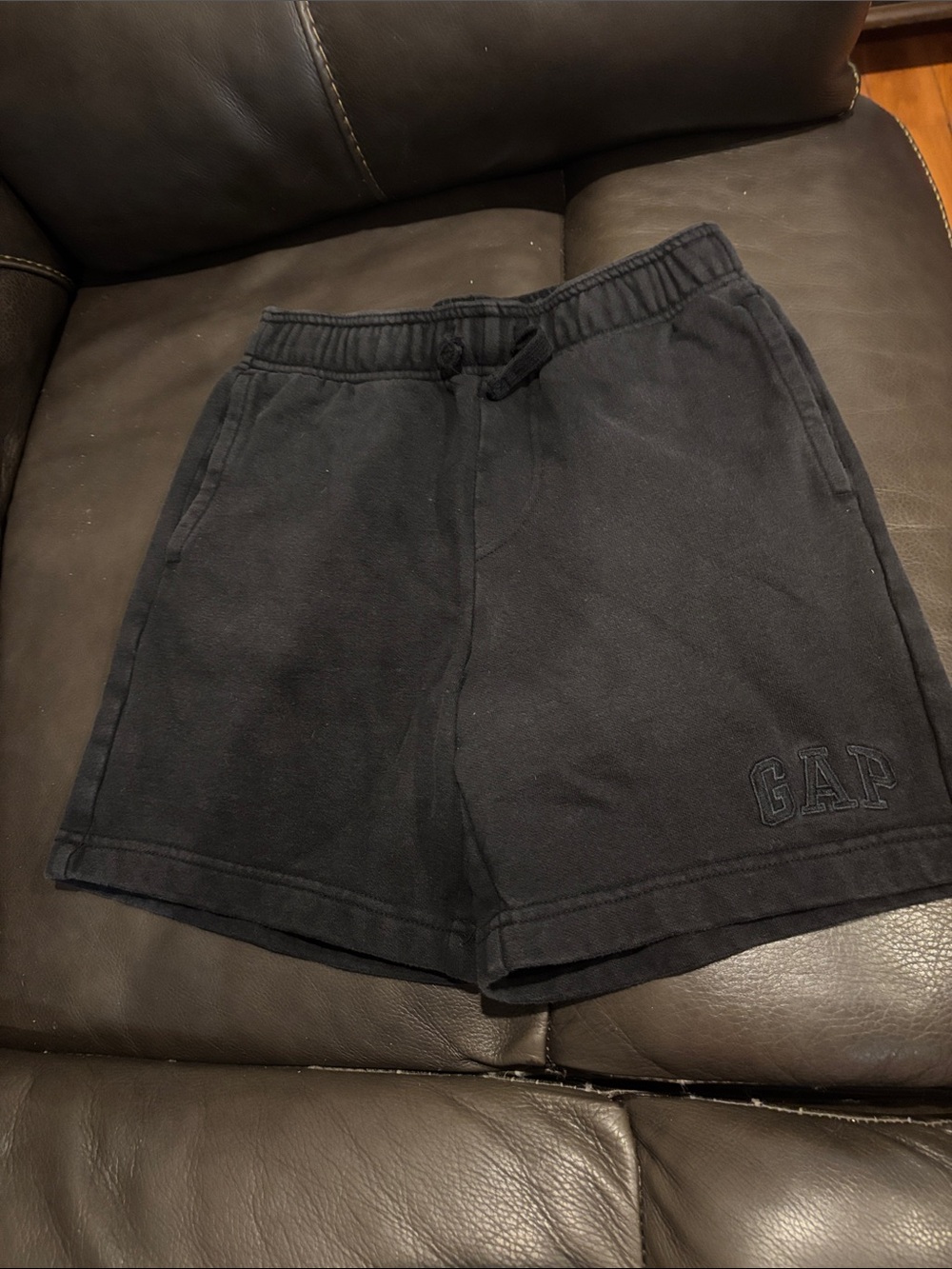 GAP Kids Black Athletic Drawstring Shorts